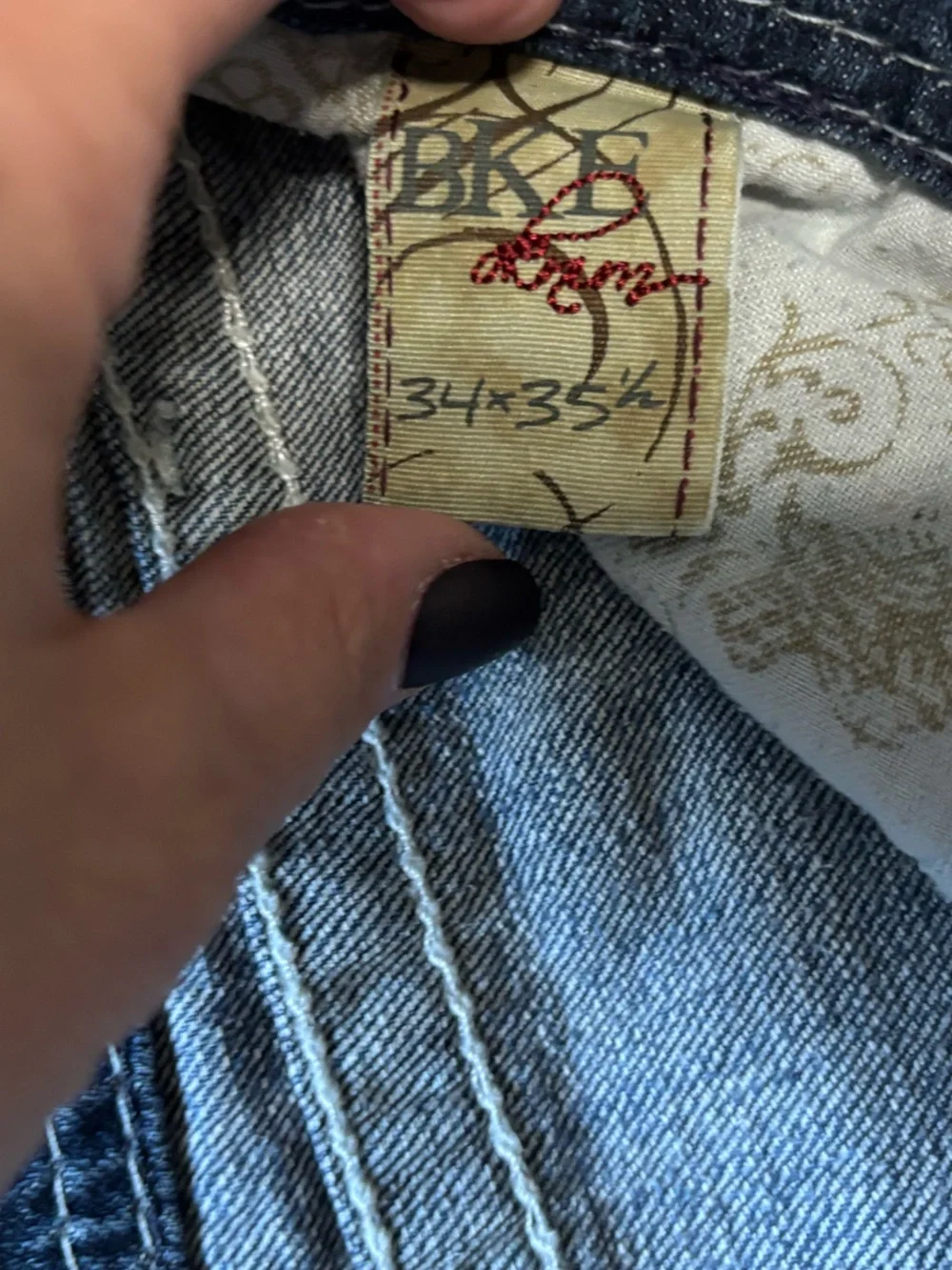 BKE Harper BOOT Leg Jeans Medium Wash - 34x 35.5